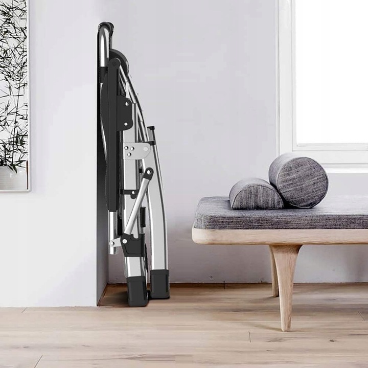 LEŻAK OGRODOWY FOTEL PODUSZKA PLAŻOWY TURYSTYCZNY ROZKŁADANY WYGODNY MOCNY