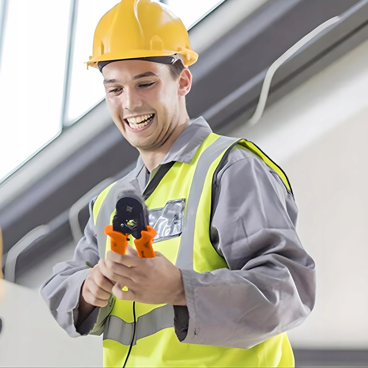 ZACISKARKA KONEKTORÓW KOŃCÓWEK 0,25-10 ŚCIĄGACZ IZOLACJI + 600 szt. TULEJEK