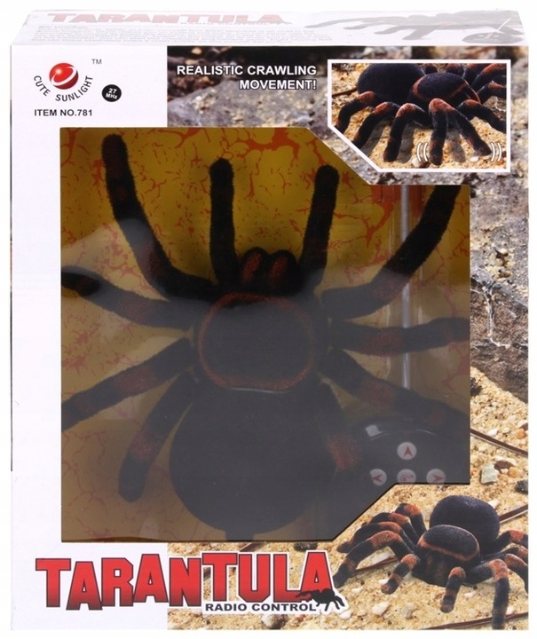 Pająk Tarantula Zdalnie Sterowany LED Pilot RC Wielki Spider