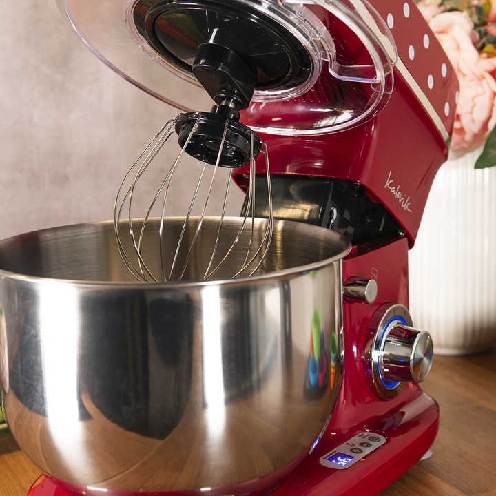 ROBOT PLANETARNY MIKSER KALORIK PODGRZEWANA MISA 5L 1400W-2500W RETRO LED