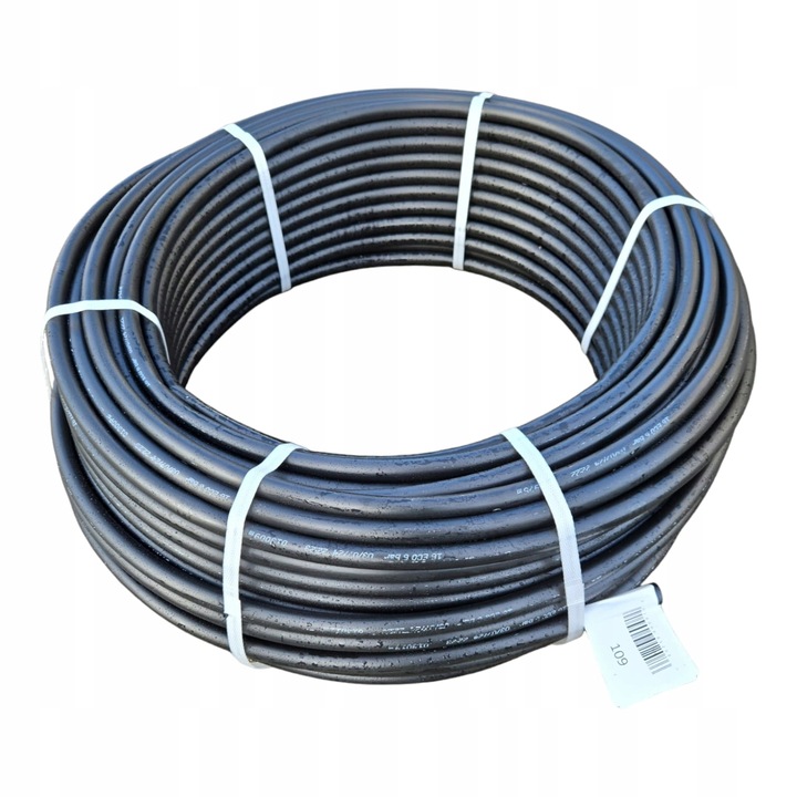 RURA montażowa irygacyjna do NAWADNIANIA 16 mm 6 bar wałek 100 metrów MOCNA