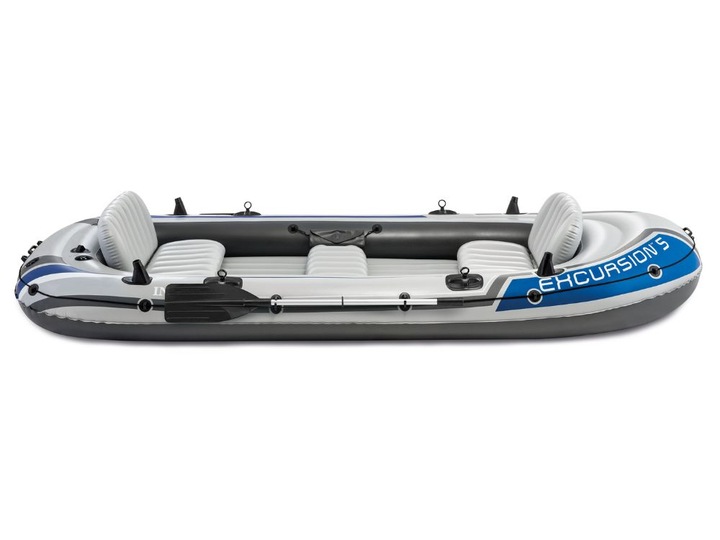 Duży Ponton Turystyczny Intex Excursion 5 POMPKA WIOSŁA 68325 MODEL 2025