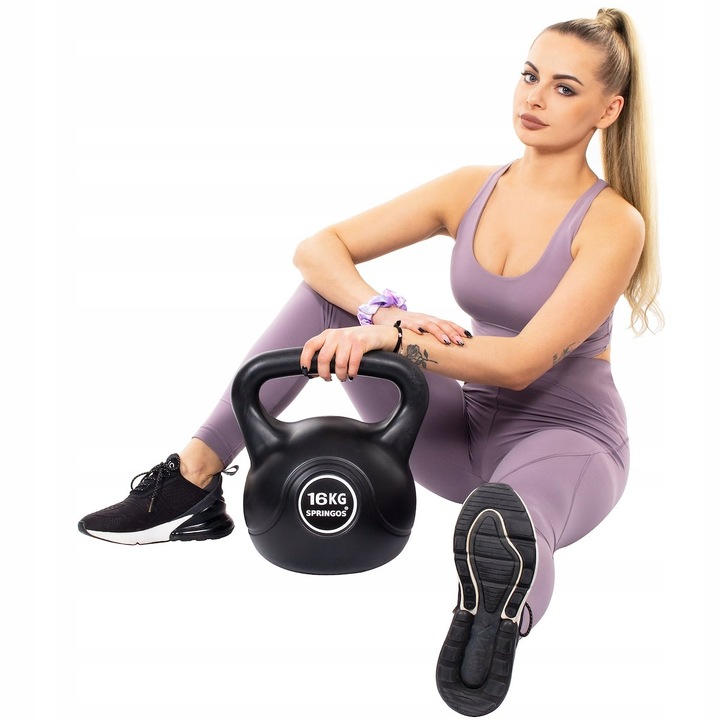 KETTLEBELL DO ĆWICZEŃ 16 KG KULA KETTLE HANTLA FITNESS ABS HANTEL CIĘŻAR