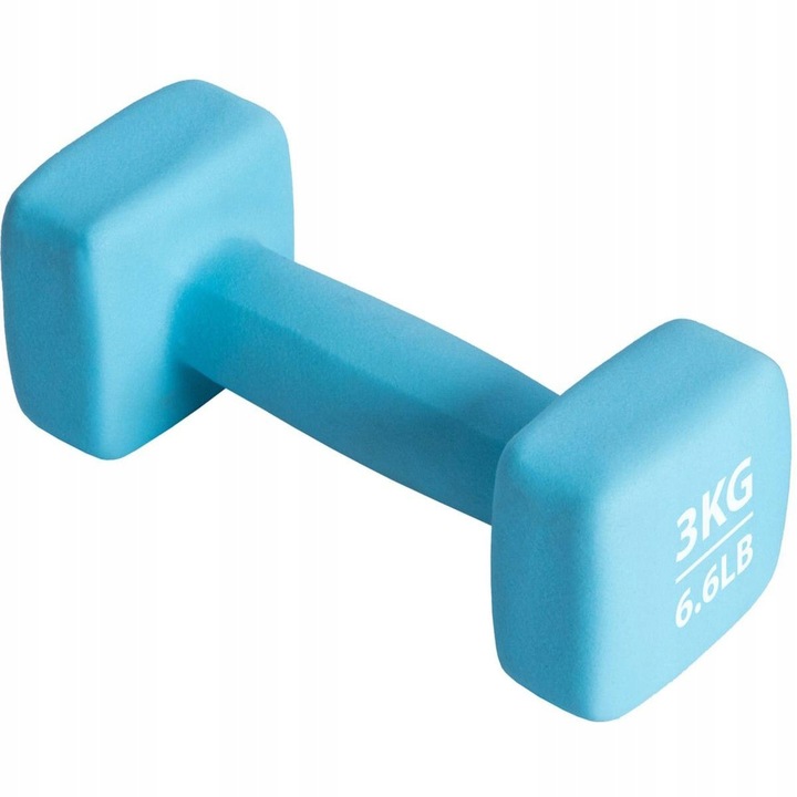 Hantla Hantelka Żeliwna Ciężarek Neoprenowy Fitnes 3kg PURE 2 IMPROVE
