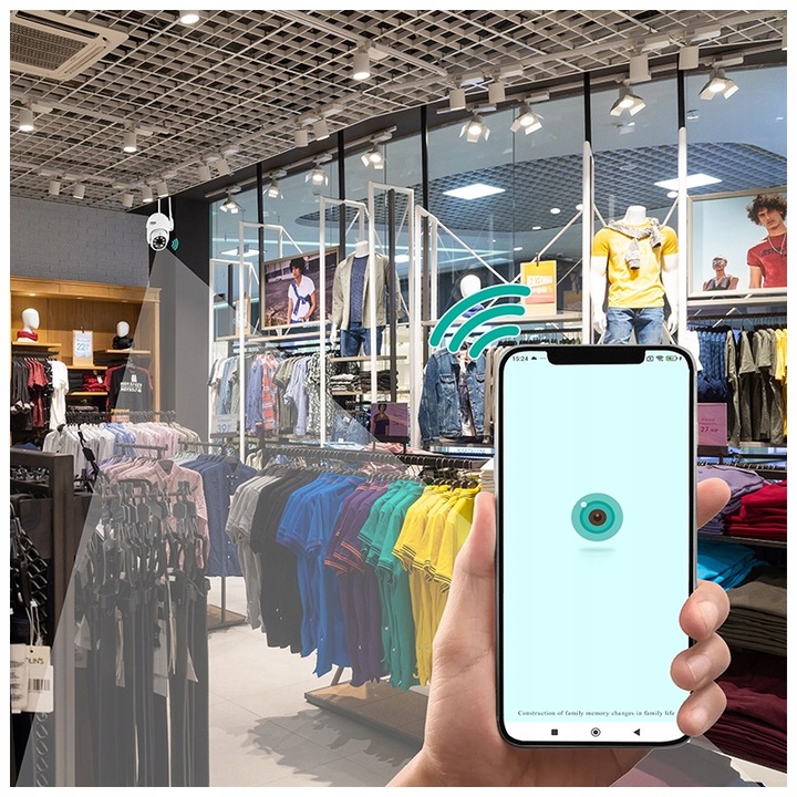 KAMERA WIFI IP SMART ZEWNĘTRZNA OBROTOWA FULL HD 2MP 1080p ZOOM 4x DETEKCJA