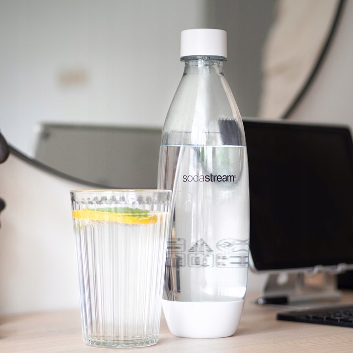 Butelki SodaStream FUSE 2x1L białe - do zmywarki