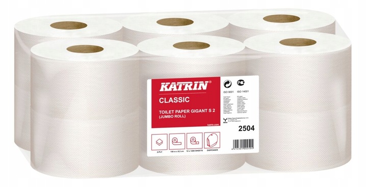 Papier toaletowy Katrin 2504 Jumbo x12