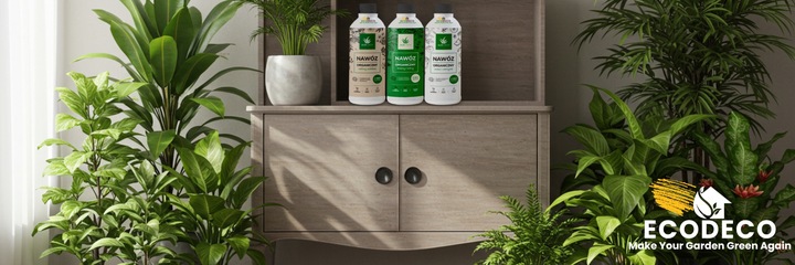 Naturalny nawóz organiczny 1 l użyźnia glebę wiosenny do trawy i krzewów