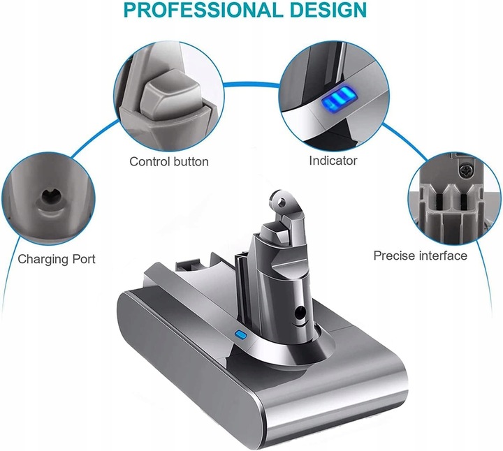 AKUMULATOR DO ODKURZACZA DYSON V6 DC62 DC58 DC59 DC61 21,6 V 4600 mAh