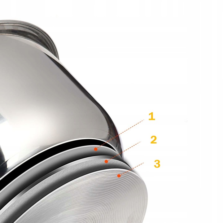 GARNEK DUŻY KUCHENNY GASTRONOMICZNY Z POKRYWĄ 22,5L SOLID STAL NIERDZEWNA