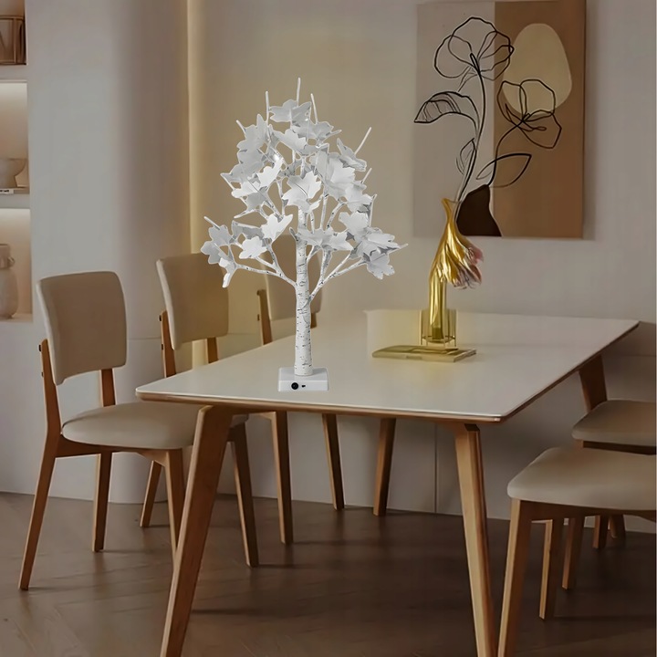 DRZEWKO LED ŚWIECĄCE BRZOZA 60 CM ŚWIĄTECZNE DEKORACYJNE LAMPKI