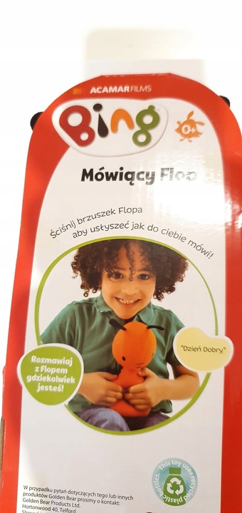 Maskotka MÓWIĄCY FLOP - pluszak 27 cm z serialu BING - mówi po polsku