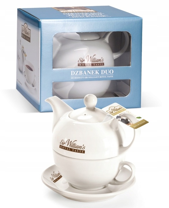 Porcelanowy zestaw do parzenia herbaty Sir Williams Duo Dzbanek i Filiżanka
