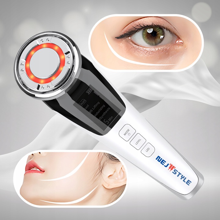 MEZOTERAPIA BEZIGŁOWA MASAŻER EMS TWARZY LIFTING 5w1 URZĄDZENIE DO MASAŻU