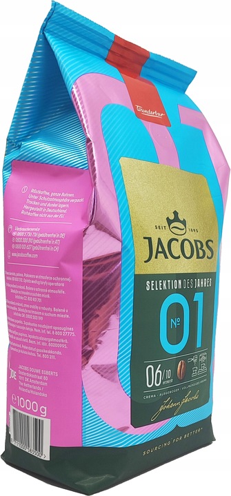 Kawa ziarnista Jacobs Selection of the Year 1000 g +Gratis 100g!