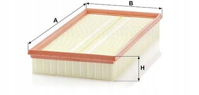 FILTR POWIETRZA MANN AUDI A3 TT LEON BORA GOLF IV C37153