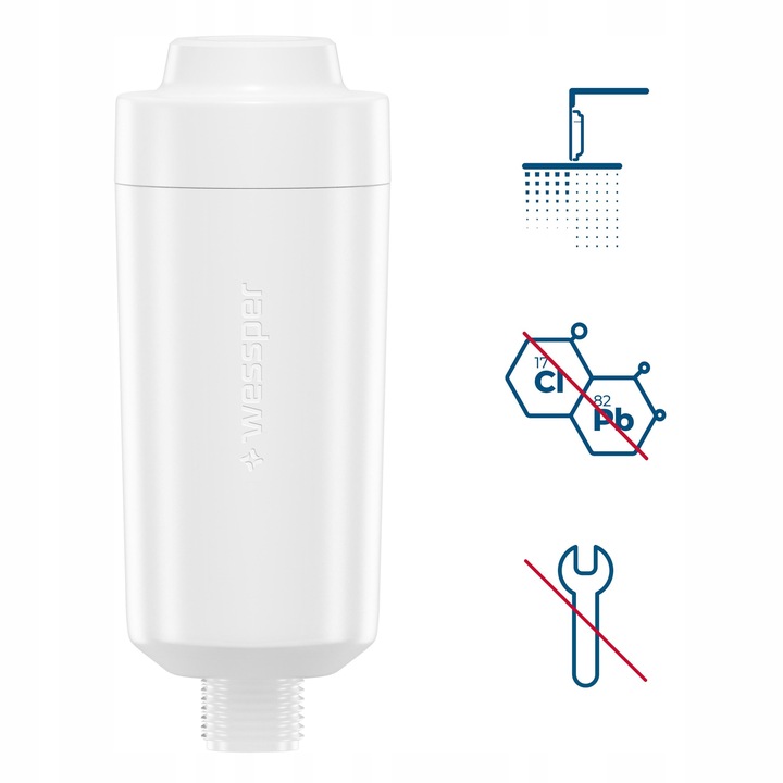 2x WKŁAD FILTR WODY prysznicowy Wessper zmiękcza wodę BPA FREE KDF