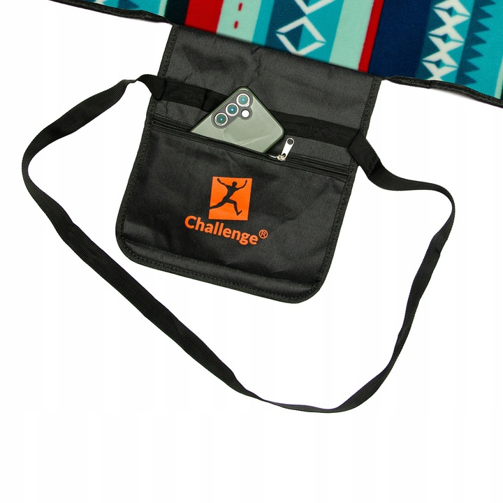 KOC PIKNIKOWY MAXI PLAŻOWY MATA IZOLACJA DUŻA Z UCHWYTEM XXL 2x2m Challenge