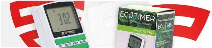 Gniazdko programowalne czasowe sterowanie 7 dni EC-PR07 PROGRAMATOR