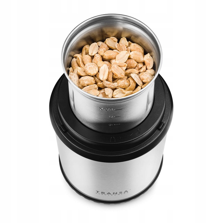 Młynek ROZDRABNIACZ 2w1 do ziaren kawy ziół orzechów TRANSA 300W