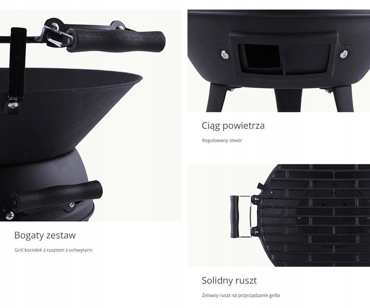 GRILL ŻELIWNY BECZKOWY MG630 MASTER