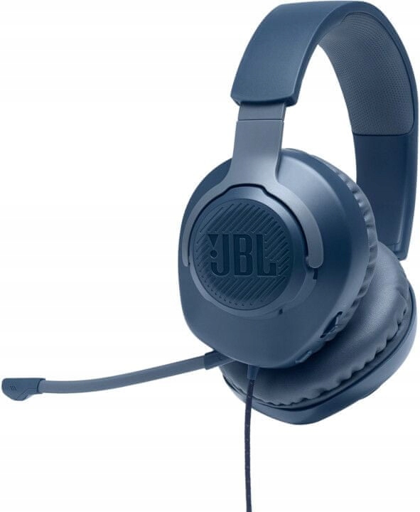 SŁUCHAWKI z mikrofonem JBL QUANTUM 100 NIEBIESKIE