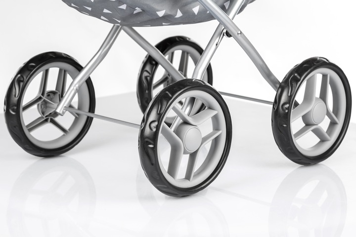 KINDERPLAY WÓZEK DLA LALEK GŁĘBOKI GONDOLA SKŁADANY DASZEK