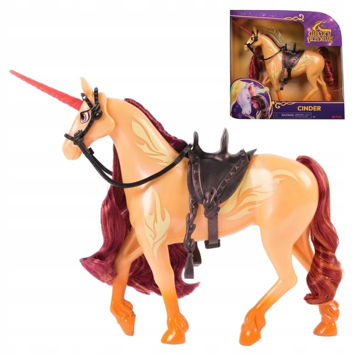 UNICORN ACADEMY AKADEMIA JEDNOROŻCÓW JEDNOROŻEC CINDER FIGURKA 28 CM 4+