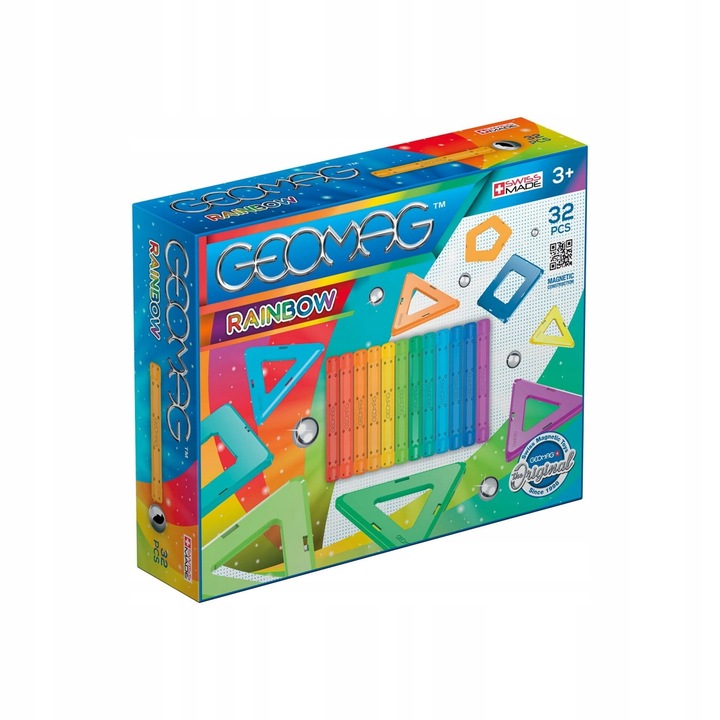 Geomag RAINBOW GEO-370 klocki magnetyczne 32 elementy