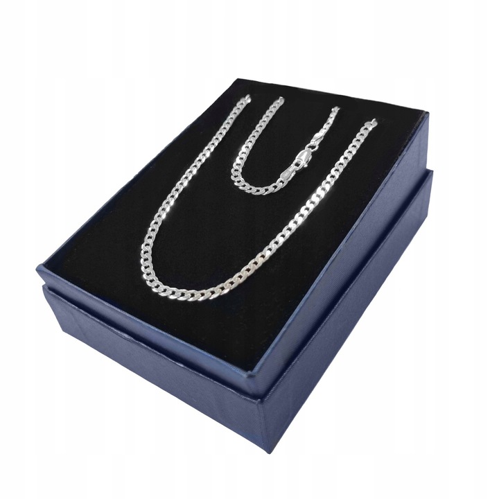 Łańcuszek srebrny pr. 925 PANCERKA do Zawieszek dla Niego | 50 cm x 3.5 mm