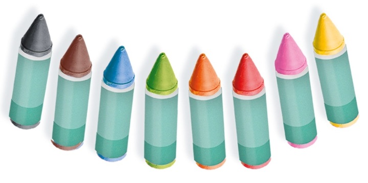 SES Kredki do kąpieli 8 kolorów