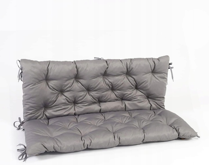 PODUSZKA OGRODOWA NA PALETĘ MEBLE Z PALET ŁAWKĘ HUŚTAWKĘ SZARA 120x98 CM