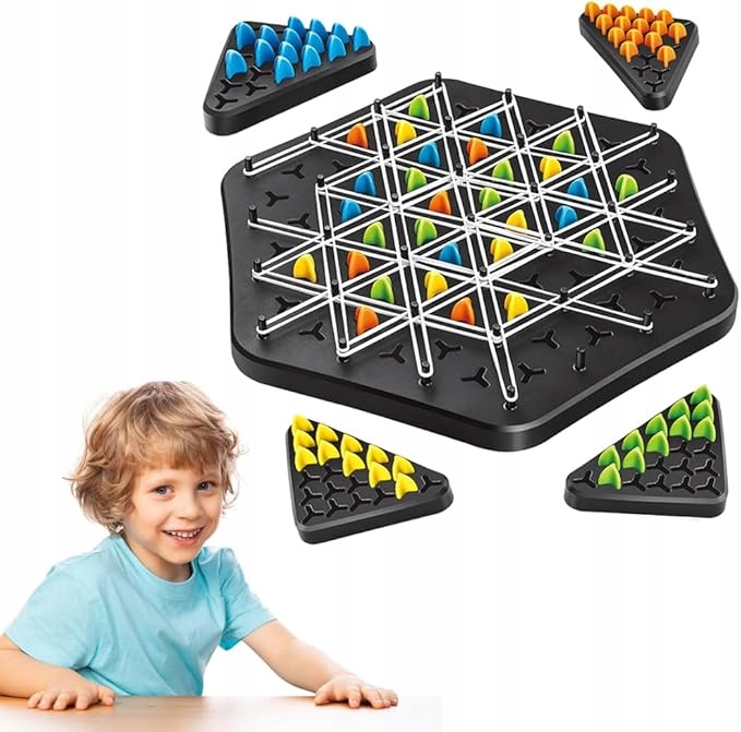 TRIGGLE BOARD GAME CHAIN TRIANGLE CHESS GAME, DESKTOP INTERACTIVE GAME 3D