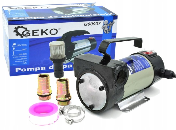 POMPA DO SPUSZCZANIA PALIWA ROPY OLEJU POMPKA 230V 50L