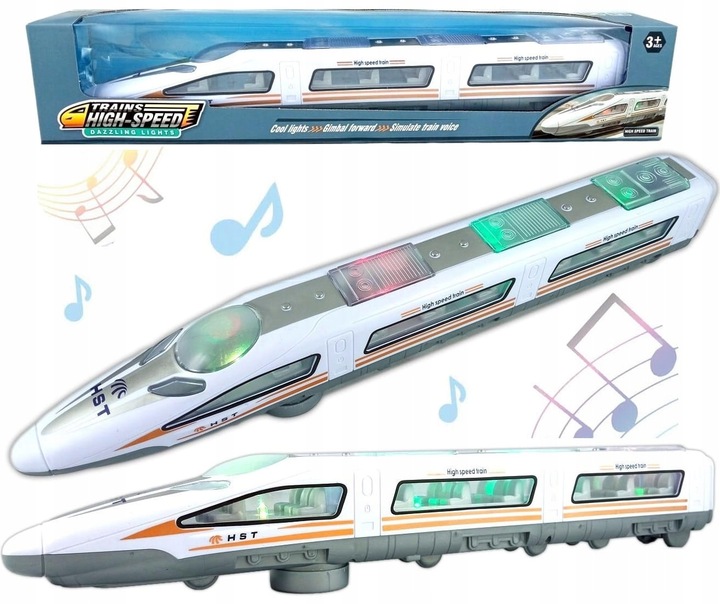 POCIĄG KOLEJKA TRAMWAJ ŚWIATŁO DŹWIĘK ŚWIECĄCY JEŻDŻĄCY