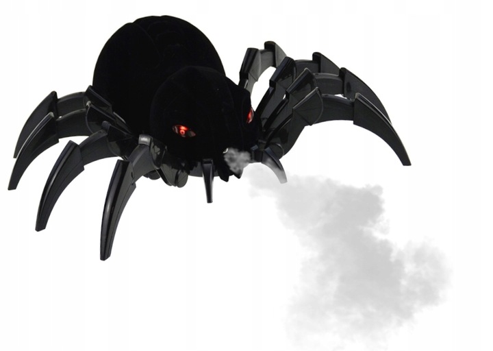 PAJĄK STEROWANY ROZPYLA MGŁĘ LED PILOT R/C 30cm CZARNY