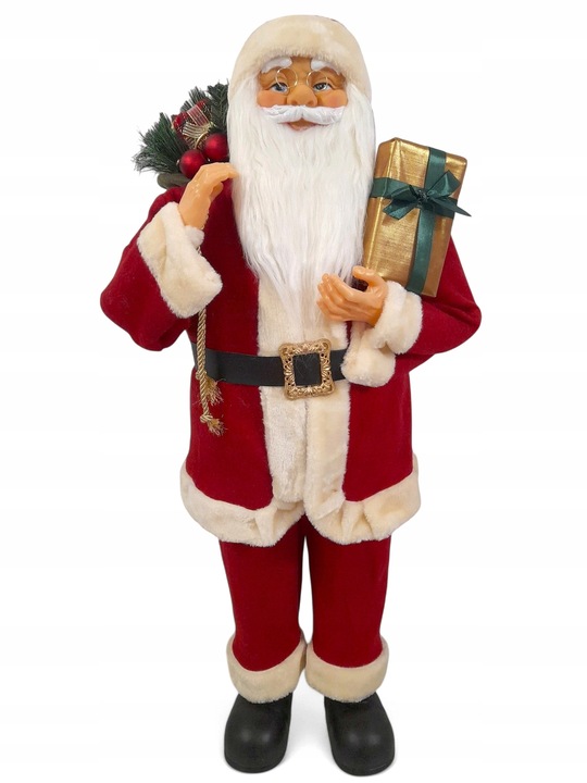 ŚWIĘTY MIKOŁAJ DUŻY FIGURKA ŚWIĄTECZNA DEKORACJA OZDOBA NA ŚWIĘTA 90cm