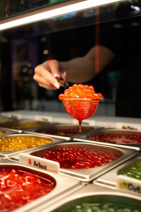 Kulki do Bubble Tea MALINA 3,4 kg | Popping boba kawior o smaku owocowym