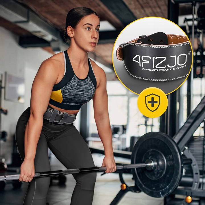 PAS KULTURYSTYCZNY SKÓRZANY STABILIZATOR KRZYŻOWY USZTYWNIAJĄCY KRĘGOSŁUP M