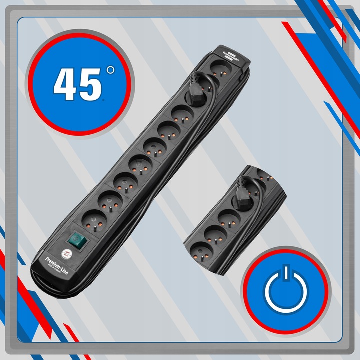 LISTWA ZASILAJĄCA PRZEDŁUŻACZ Z WYŁĄCZNIKIEM 10G 3M BRENNENSTUHL