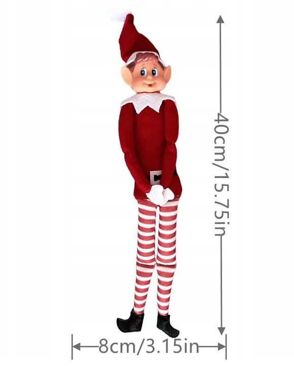 2 ELF ON THE SHELF PSOTNIK FIGURKA ELFA SKRZAT KRASNAL ŚWIĄTECZNY ADWENTOWY