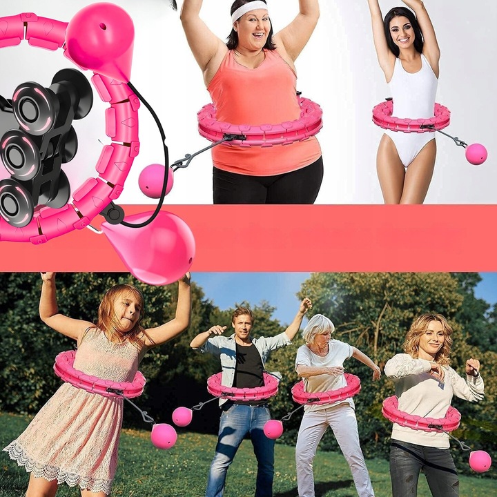 HULA HOP Z OBCIĄŻENIEM Odchudzające z Obciążnikiem Smart Wypustki HULAHOP