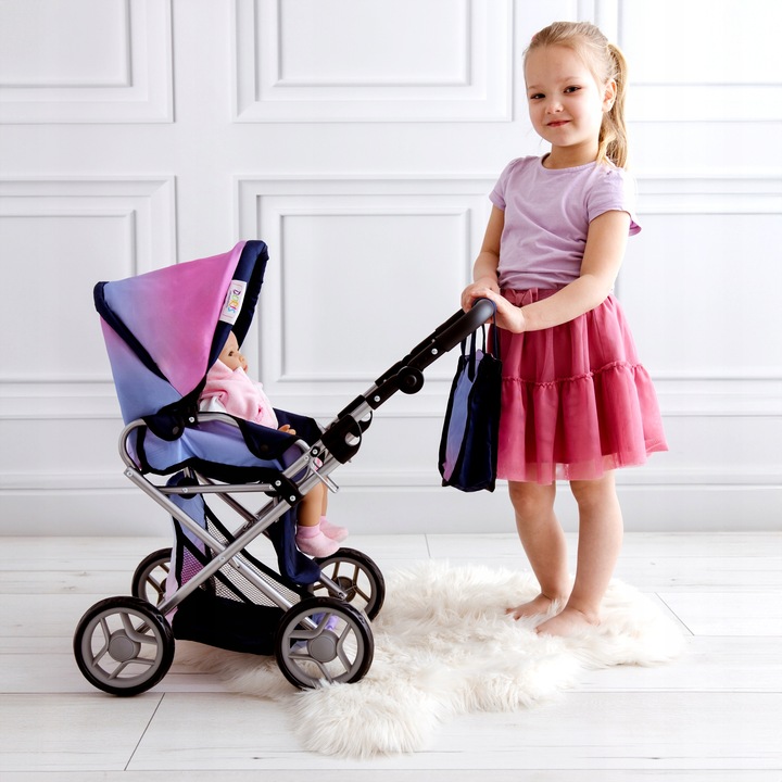 Doris Wózek dla lalek 3w1 GONDOLA SPACERÓWKA POŚCIEL TORBA PRZEWIJAK