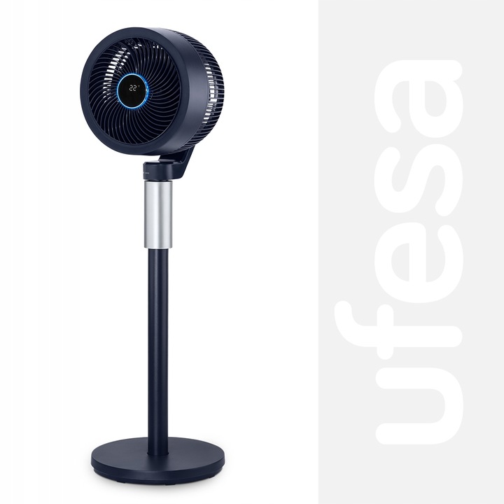 WENTYLATOR STOJĄCY UFESA CYRKULATOR OSCYLACJA 3D 3 TRYBY 70W TIMER PILOT