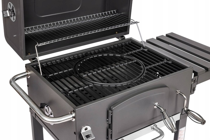 Grill Węglowy Activa Mastercook Angular Ruszt Żeliwny 57,5 x 42,0 cm