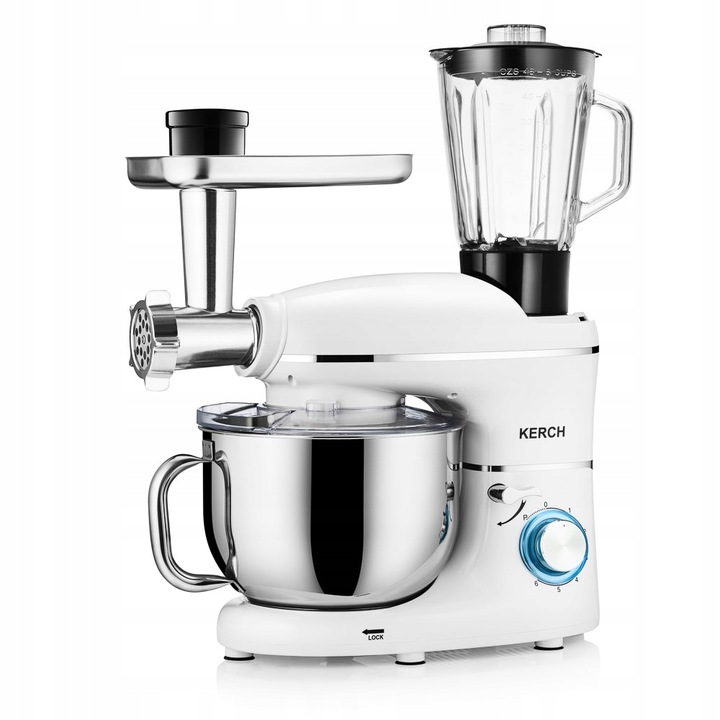 ROBOT KUCHENNY PLANETARNY MIKSER Z MISĄ KERCH ROTARY 4000W WHITE 6,2L