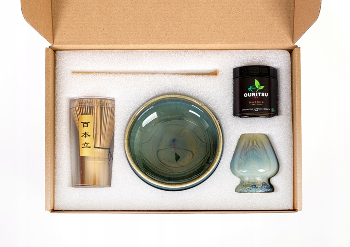 Midori Zestaw Matcha 30g Chasen Chashaku Matchawan