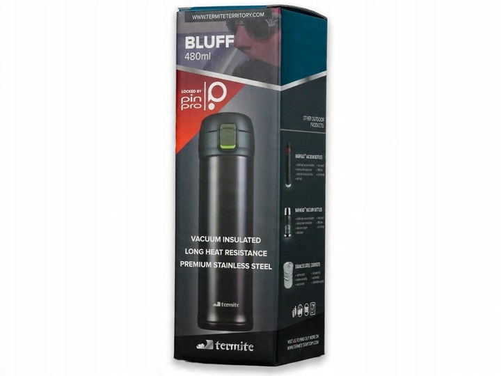 Kubek termiczny Termite Bluff 0,48L 480 ml czarny