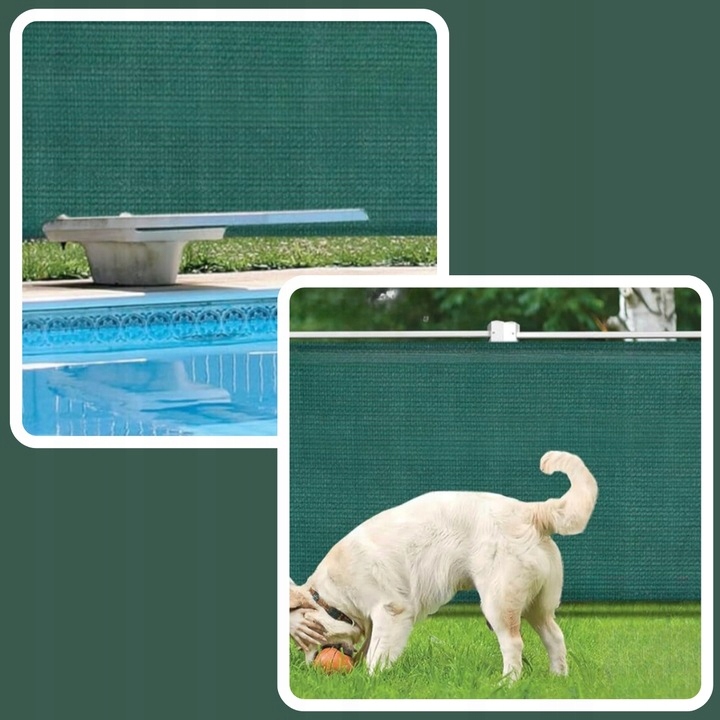 SIATKA CIENIUJĄCA 1,5x10m MASKUJĄCA 62% OSŁONA MATA NA OGRODZENIE PŁOT +UV