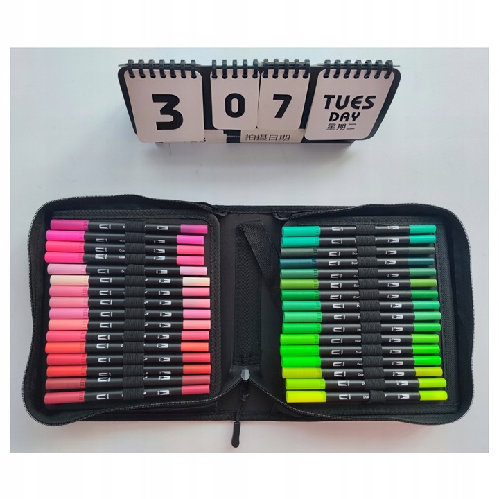 100 KOLORÓW DŁUGOPISY PISAKÓW DUAL BRUSH AKWARELI